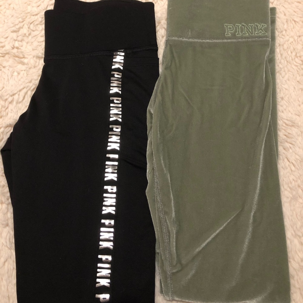 🌸LOT OF 4 VS PINK LEGGINGS🌸